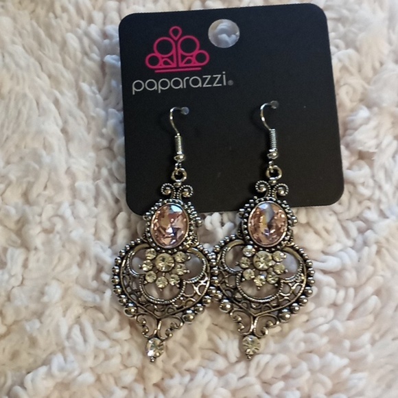 Castle Chateau Pink Earrings - Picture 1 of 1